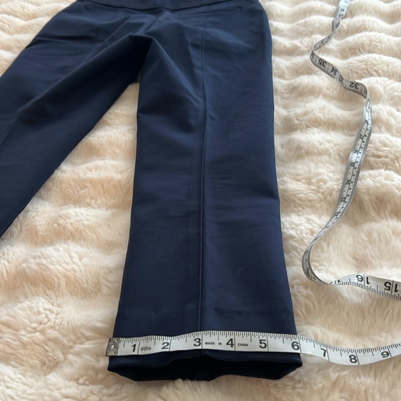 Navy Sea Tory Burch Vanner Cropped Blue Pants size 00 - Picture 14 of 15